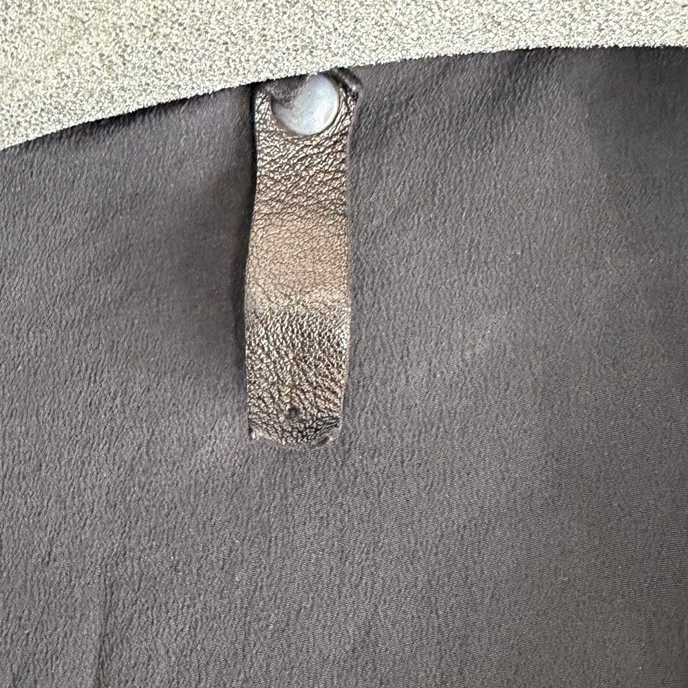 Charcoal Silk Beaded Kaftan - Picture 9 of 9